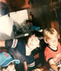 MIKE WOJNISZ WITH COUSIN NICK PANCO AND JASON BLEVINS EARLY 1980S
